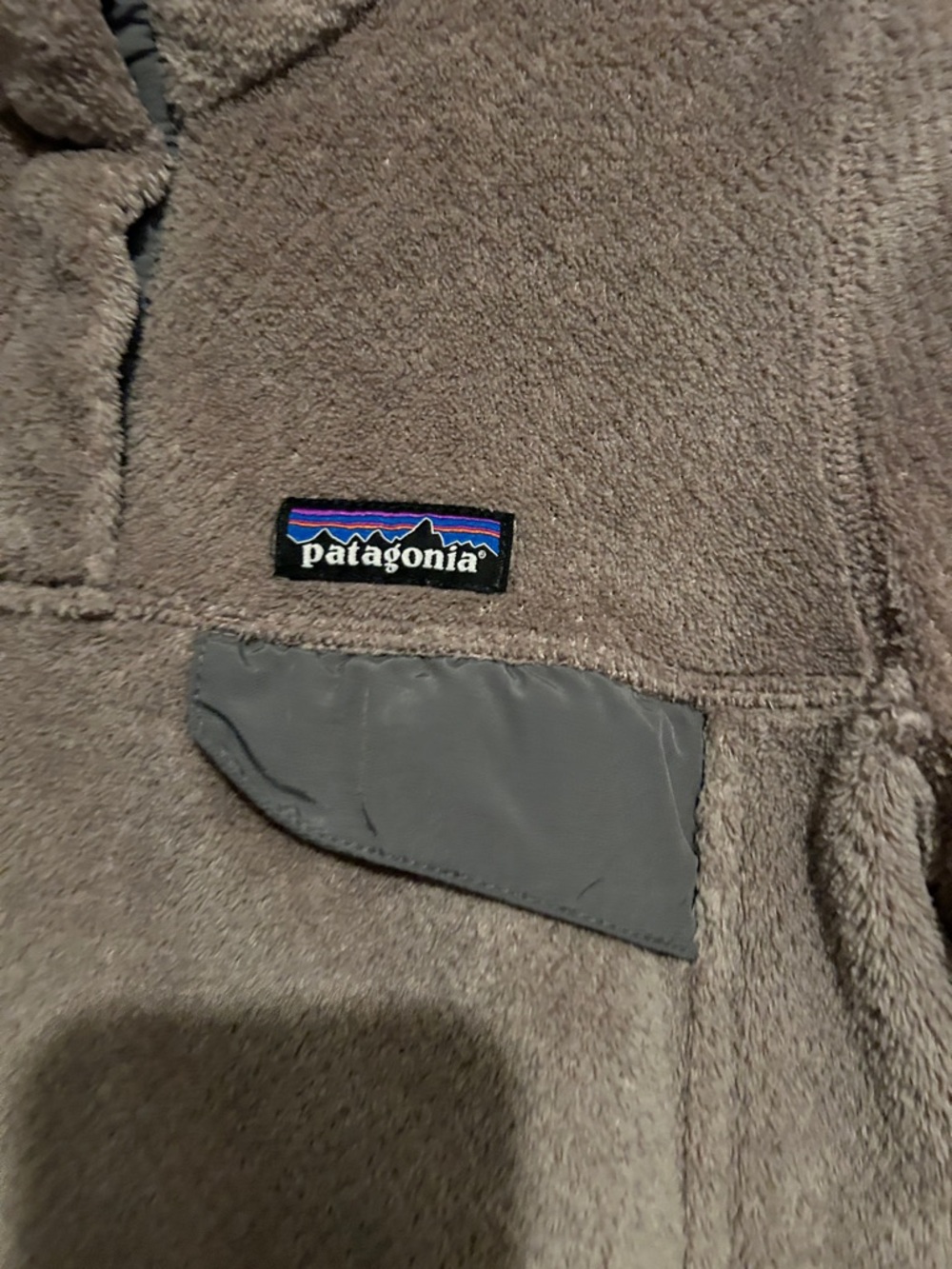 Patagonia Brown Taupe Half-Snap Fleece Pullover - Picture 2 of 3